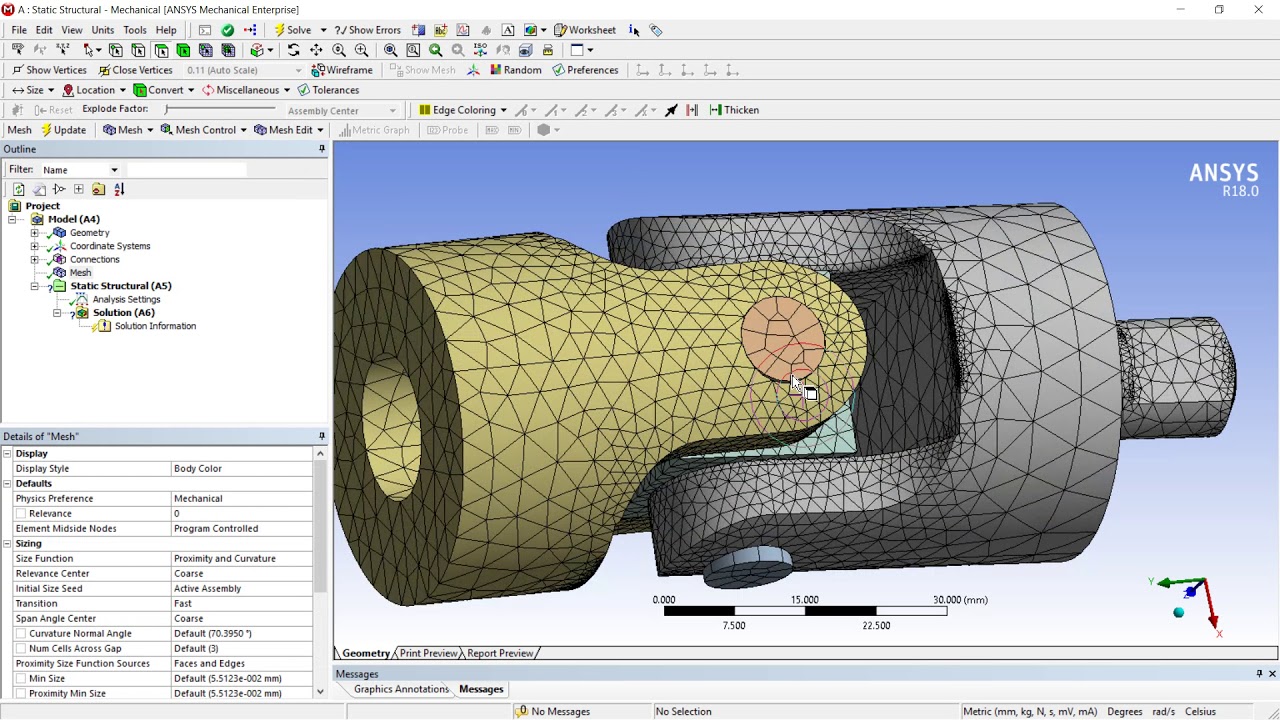 Ansys workbench (universal assembly)