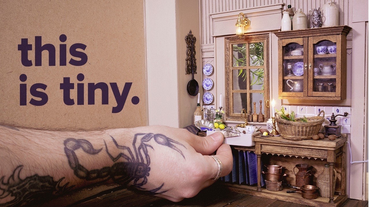 I built a miniature french cottage kitchen