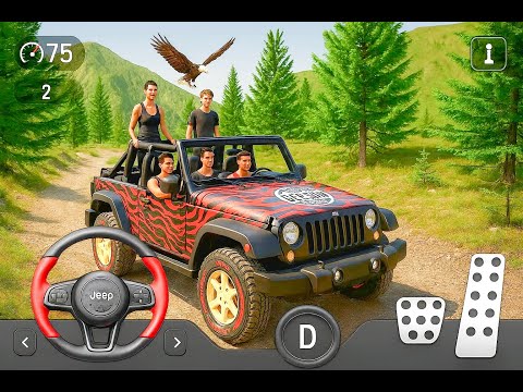 Extreme Jeep  Offroad Driving Simulator 2025 - 4x4 SUV Luxury Prado Driver 3D - Android GamePlay