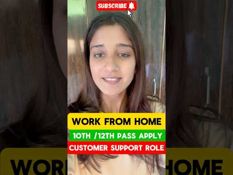 Work From Home Jobs 2025 | 10th/12th Pass Jobs | PAN India Job | Remote Jobs | Jobs For Freshers