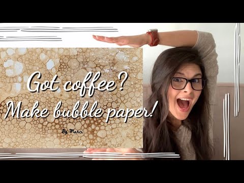 NEW! easy coffee bubble paper