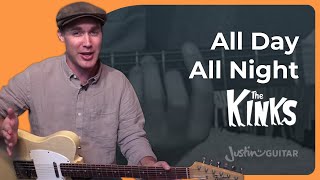 All Day All Night - The Kinks - Guitar Lesson (SB-428) How to play