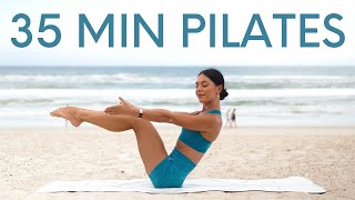 35 MIN PILATES WORKOUT || Classical Mat Pilates Inspired (Knee &amp; Wrist Friendly)
