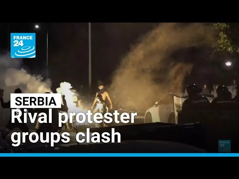 Rival protester groups clash anew in Serbia amid escalating political crisis