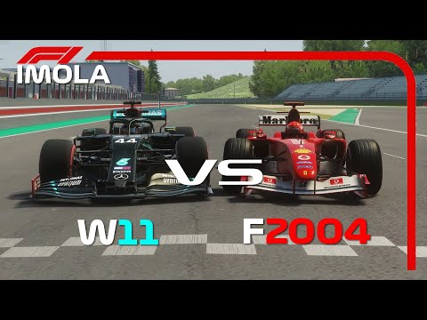 F1 2020 Mercedes vs 2004 Ferrari - IMOLA