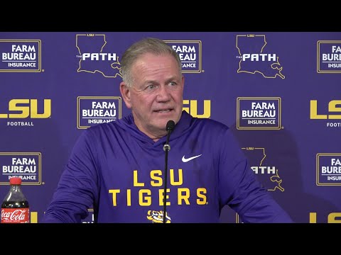LSU Brian Kelly WIN over South Carolina postgame press conference