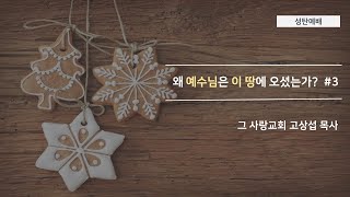 [성탄예배] 성탄의 의미 #3: 왜 예수님은 이 땅에 오셨는가