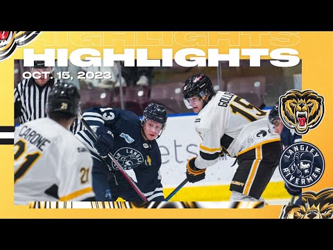 Victoria Grizzlies (3) vs Langley Rivermen (2) October 15, 2023 Highlights
