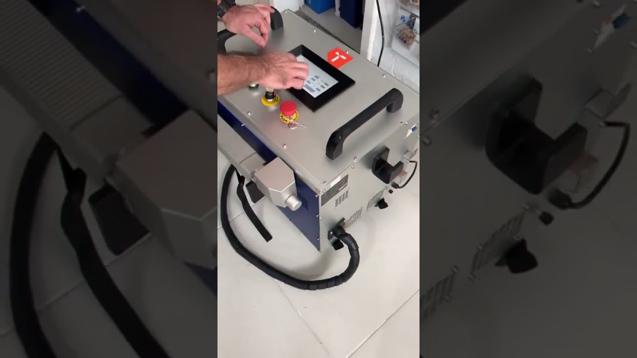 Máquina de remoção de ferrugem e limpeza a Laser #shorts