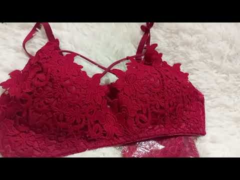 Rose bra panty set available 