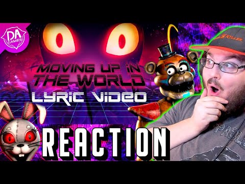 FNAF SECURITY BREACH SONG (Moving Up In The World) LYRIC VIDEO - By @dagamesREACTION!!!