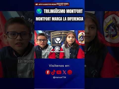 TRILINGUISMO EN EL MONTFORT 🎓 En el Colegio Montfort de Madrid, Cundinamarca