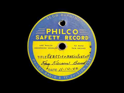 1940 Kay Kyser - Practice Makes Perfect and Dream Valley (acetate)