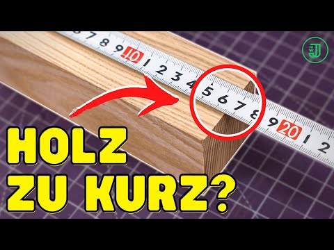 Diese HOLZVERBINDUNG RETTET jedes zu kurze Brett! | Holzbalken verlängern | Jonas Winkler
