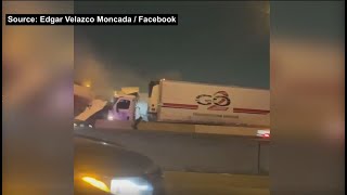 Download lagu Person Narrowly Escapes Injury (Or Worse) During Massive I-35W Pileup In Fort Worth mp3
