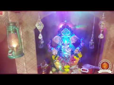 Usha Monga Home Ganpati Decoration Video