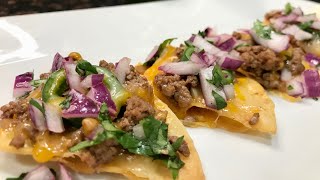 Perfect Bite Beef Nachos | Homemade Tortilla Chips & Taco Beef