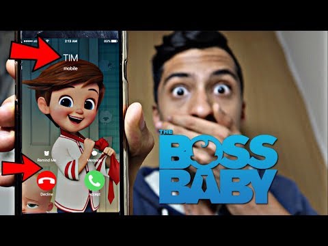 CALLING THE BOSS BABY BROTHER *OMG HE ACTUALLY ANSWERED*