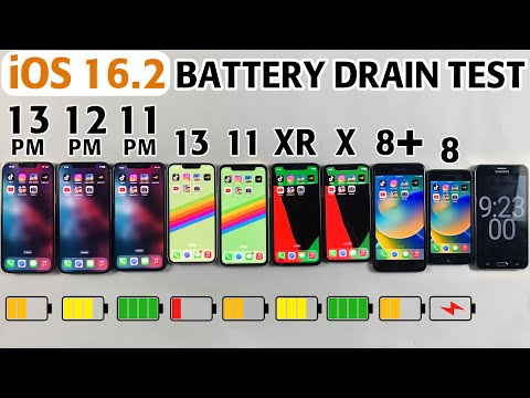 iPhone 13 Pro Max vs 12 Pro Max / 11 Pro Max / 13 / 11 / XR / X / 8 Plus / 8  BATTERY TEST in 2023 !