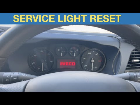 2020 Iveco daily service light reset