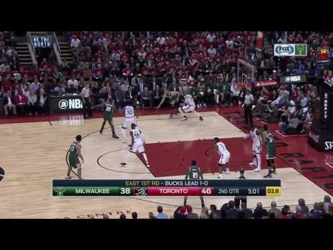 Khris Middleton vs Toronto Raptors 18.04.2017 (20Pts) (Round 1 - Game 2)