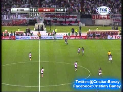 River 1 Lanus 3 (Relato Mariano Closs) Copa Sudamericana 2013 Los goles (6/11/2013)