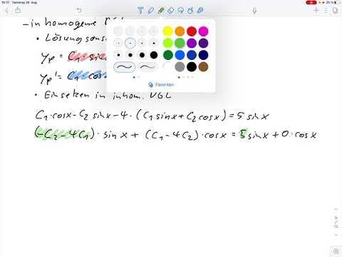 A8 – DGL 1. Ordnung – Aufsuchen einer partikulären Lösung (Klausur SoSe 2021)