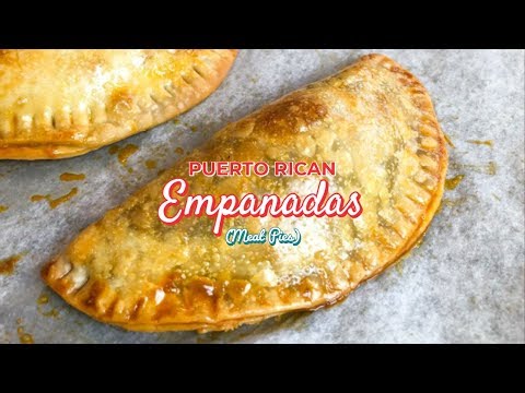 Puerto Rican Baked Empanadas (Meat Pies) - STEP by STEP Recipe!