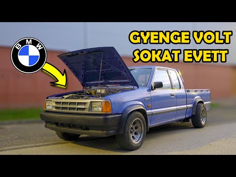 KŐMŰVES SLEEPER 🏗️🧱 Mazda B2200 - BMW M57 SWAP🤯