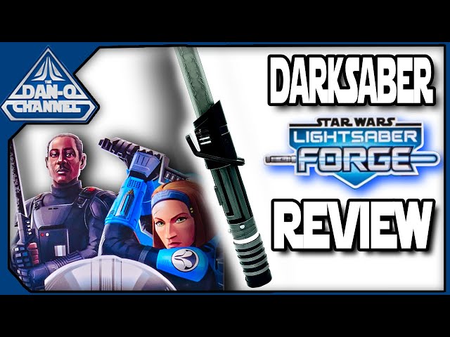 Vídeo relacionado con Star Wars Lightsaber Forge - Darksaber - Juguete Sable de luz Negro electrónico Extensible - Juguete para Juego de rol Personalizable