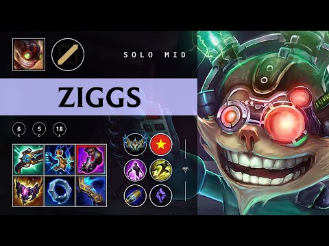 Ziggs Mid vs Ryze - VN Challenger Patch 25.22