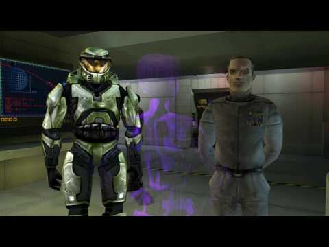 Halo: Combat Evolved Cutscenes - Bridge Scene HD