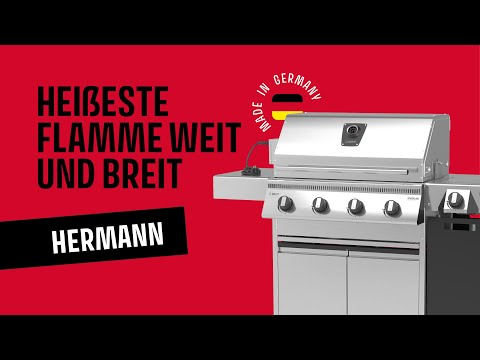 🔥 4 Brenner Gasgrill – Hermann XL mit 500 °C Power & Premium-Qualität Made in Germany 🌟