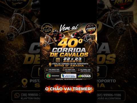 40° GP SÍTIO D’ABADIA #corridadecavalos #cavalo #abqm #viralshorts #jockey #canchareta #cavalo #reta