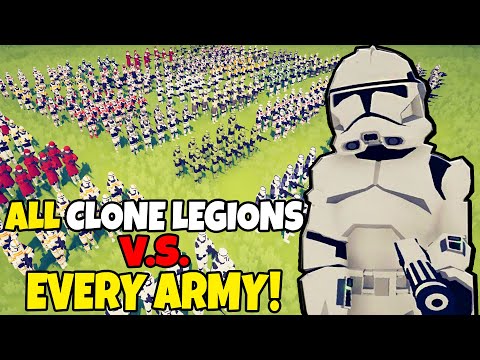 ALL Clone Trooper Legions VS EVERY TABS ARMY! - Totally Accurate Battle Simulator: Star Wars Mod