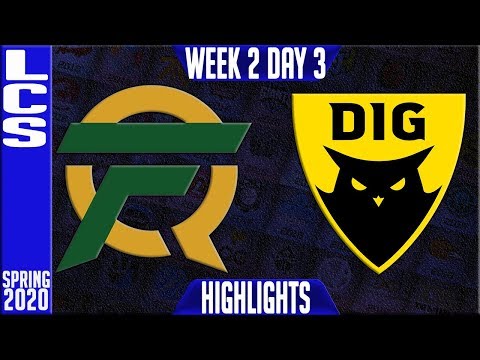FLY vs DIG Highlights | LCS Spring 2020 W2D2 | FlyQuest vs Dignitas