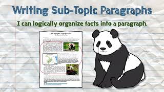 Informative Writing - Sub-Topic Paragraphs