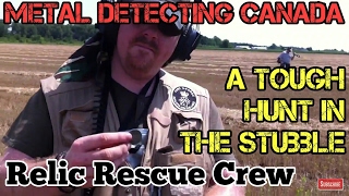 Metal Detecting Canada. A tough but great relic hunt in the stubble fields. #12