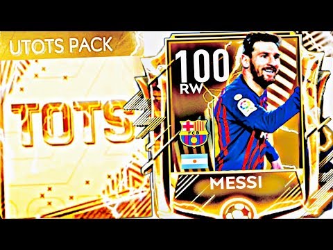 I GOT 100 OVR UTOTS MESSI IN FIFA MOBILE ! Greatest Utots master gameplay and pack in fifa Mobile 19 Video