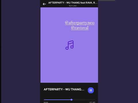 Afterparty x RAVA & RAVISVAL - WU-THANG (snippet 2)