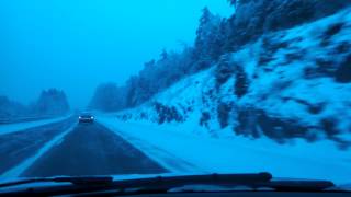 preview picture of video '2013 Snow Storm on I-95 North, Augusta to Sidney!'