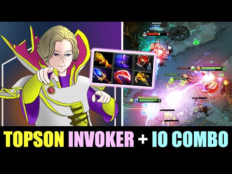 Topson INVOKER Battle Type BUILD + IO - This is crazy! DOTA 2