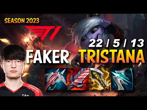 T1 Faker TRISTANA MID vs CASSIOPEIA - KR Ranked