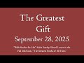 The Greatest GIft - September 28, 2025 PrepTalk