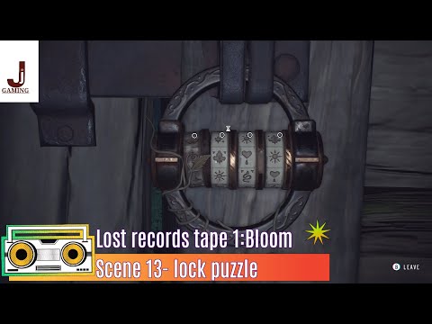 Lost records tape 1 Bloom scene 13 lock puzzle solution