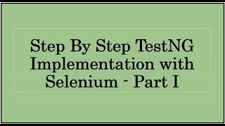 TestNG Webinar Part1
