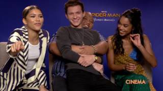 Zendaya, Jacob Batalon and Laura Harrier talk Spider-Man Homecoming video