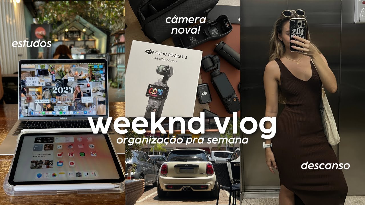 WEEKND VLOG | câmera nova, descansando em casa, estudos...