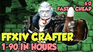 FFXIV: Crafting Leveling 1-90 CHEAP & QUICKLY - Endwalker 6.0