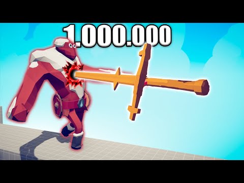 1.000.000 DAMAGE KING SWORD vs UNITS - TABS | Totally Accurate Battle Simulator 2024